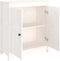 vidaXL - Dressoir - 70x35x80 - cm - massief - grenenhout - wit