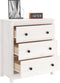 vidaXL - Dressoir - 70x35x80 - cm - massief - grenenhout - wit
