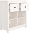 vidaXL - Dressoir - 70x35x80 - cm - massief - grenenhout - wit
