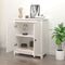 vidaXL - Dressoir - 70x35x80 - cm - massief - grenenhout - wit