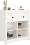 vidaXL - Dressoir - 70x35x80 - cm - massief - grenenhout - wit