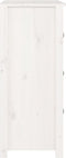 vidaXL - Dressoir - 70x35x80 - cm - massief - grenenhout - wit