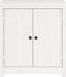 vidaXL - Dressoir - 70x35x80 - cm - massief - grenenhout - wit