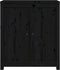 vidaXL - Dressoir - 70x35x80 - cm - massief - grenenhout - zwart