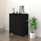 vidaXL - Dressoir - 70x35x80 - cm - massief - grenenhout - zwart