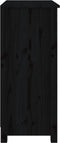 vidaXL - Dressoir - 70x35x80 - cm - massief - grenenhout - zwart