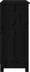 vidaXL - Dressoir - 70x35x80 - cm - massief - grenenhout - zwart