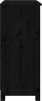 vidaXL - Dressoir - 70x35x80 - cm - massief - grenenhout - zwart