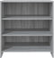 vidaXL - Dressoir - 70x40,5x75 - cm - bewerkt - hout - grijs - sonoma - eikenkleurig