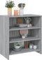 vidaXL - Dressoir - 70x40,5x75 - cm - bewerkt - hout - grijs - sonoma - eikenkleurig