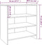 vidaXL - Dressoir - 70x40,5x75 - cm - bewerkt - hout - grijs - sonoma - eikenkleurig