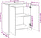 vidaXL - Dressoir - 70x41x75 - cm - bewerkt - hout - artisanaal - eikenkleur