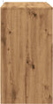 vidaXL - Dressoir - 70x41x75 - cm - bewerkt - hout - artisanaal - eikenkleur