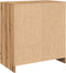 vidaXL - Dressoir - 70x41x75 - cm - bewerkt - hout - artisanaal - eikenkleur