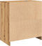 vidaXL - Dressoir - 70x41x75 - cm - bewerkt - hout - artisanaal - eikenkleur