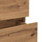 vidaXL - Dressoir - 70x41x75 - cm - bewerkt - hout - artisanaal - eikenkleur