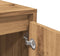 vidaXL - Dressoir - 70x41x75 - cm - bewerkt - hout - artisanaal - eikenkleur