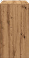 vidaXL - Dressoir - 70x41x75 - cm - bewerkt - hout - artisanaal - eikenkleur