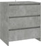 vidaXL - Dressoir - 70x41x75 - cm - bewerkt - hout - betongrijs