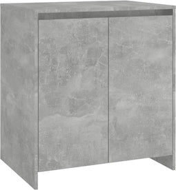 vidaXL - Dressoir - 70x41x75 - cm - bewerkt - hout - betongrijs