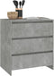 vidaXL - Dressoir - 70x41x75 - cm - bewerkt - hout - betongrijs