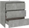 vidaXL - Dressoir - 70x41x75 - cm - bewerkt - hout - betongrijs