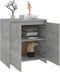vidaXL - Dressoir - 70x41x75 - cm - bewerkt - hout - betongrijs