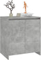 vidaXL - Dressoir - 70x41x75 - cm - bewerkt - hout - betongrijs