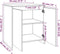 vidaXL - Dressoir - 70x41x75 - cm - bewerkt - hout - bruin - eikenkleur