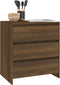 vidaXL - Dressoir - 70x41x75 - cm - bewerkt - hout - bruin - eikenkleur