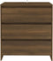 vidaXL - Dressoir - 70x41x75 - cm - bewerkt - hout - bruin - eikenkleur