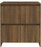 vidaXL - Dressoir - 70x41x75 - cm - bewerkt - hout - bruin - eikenkleur