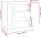 vidaXL - Dressoir - 70x41x75 - cm - bewerkt - hout - bruin - eikenkleur