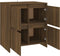 vidaXL - Dressoir - 70x41x75 - cm - bewerkt - hout - bruin - eikenkleur