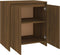 vidaXL - Dressoir - 70x41x75 - cm - bewerkt - hout - bruin - eikenkleur