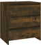 vidaXL - Dressoir - 70x41x75 - cm - bewerkt - hout - gerookt - eikenkleurig