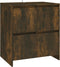vidaXL - Dressoir - 70x41x75 - cm - bewerkt - hout - gerookt - eikenkleurig