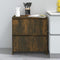 vidaXL - Dressoir - 70x41x75 - cm - bewerkt - hout - gerookt - eikenkleurig