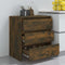vidaXL - Dressoir - 70x41x75 - cm - bewerkt - hout - gerookt - eikenkleurig