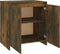 vidaXL - Dressoir - 70x41x75 - cm - bewerkt - hout - gerookt - eikenkleurig