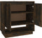 vidaXL - Dressoir - 70x41x75 - cm - bewerkt - hout - gerookt - eikenkleurig