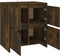 vidaXL - Dressoir - 70x41x75 - cm - bewerkt - hout - gerookt - eikenkleurig
