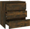 vidaXL - Dressoir - 70x41x75 - cm - bewerkt - hout - gerookt - eikenkleurig