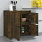 vidaXL - Dressoir - 70x41x75 - cm - bewerkt - hout - gerookt - eikenkleurig