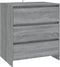 vidaXL - Dressoir - 70x41x75 - cm - bewerkt - hout - grijs - sonoma - eikenkleurig
