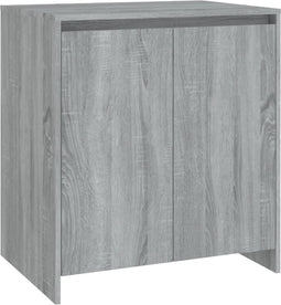 vidaXL - Dressoir - 70x41x75 - cm - bewerkt - hout - grijs - sonoma - eikenkleurig