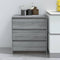 vidaXL - Dressoir - 70x41x75 - cm - bewerkt - hout - grijs - sonoma - eikenkleurig