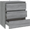 vidaXL - Dressoir - 70x41x75 - cm - bewerkt - hout - grijs - sonoma - eikenkleurig