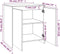 vidaXL - Dressoir - 70x41x75 - cm - bewerkt - hout - grijs - sonoma - eikenkleurig