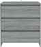 vidaXL - Dressoir - 70x41x75 - cm - bewerkt - hout - grijs - sonoma - eikenkleurig
